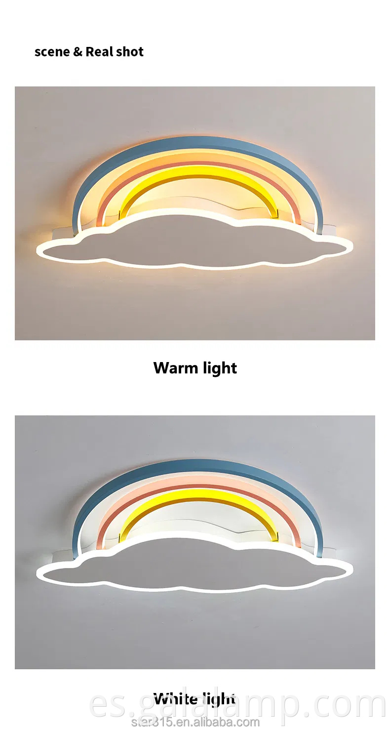 Luz de techo de dormitorio, creatividad moderna, habitación de la sala de iluminación inteligente